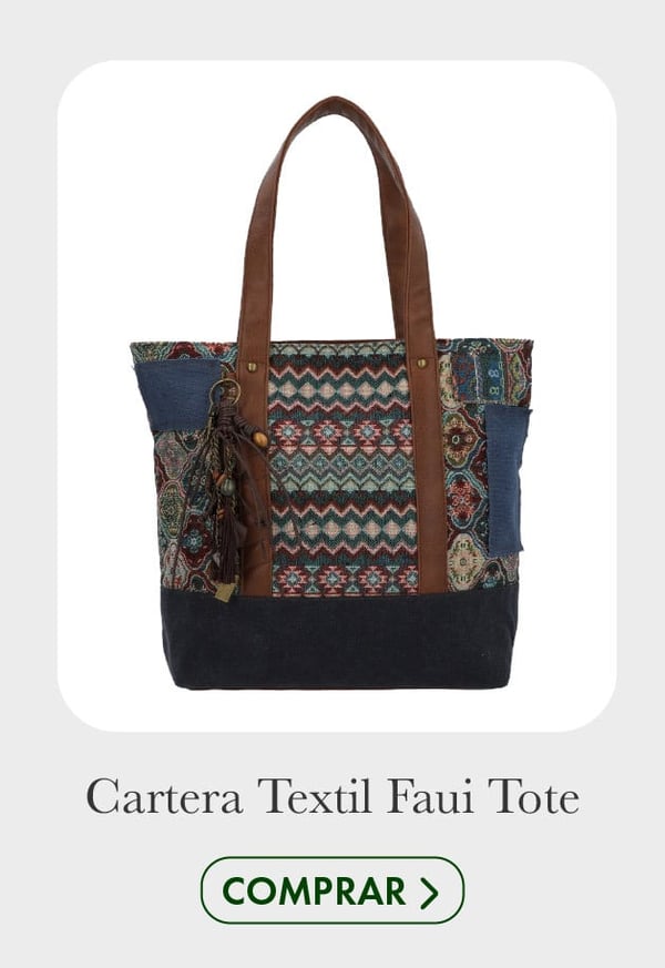 cartera textil faui tote